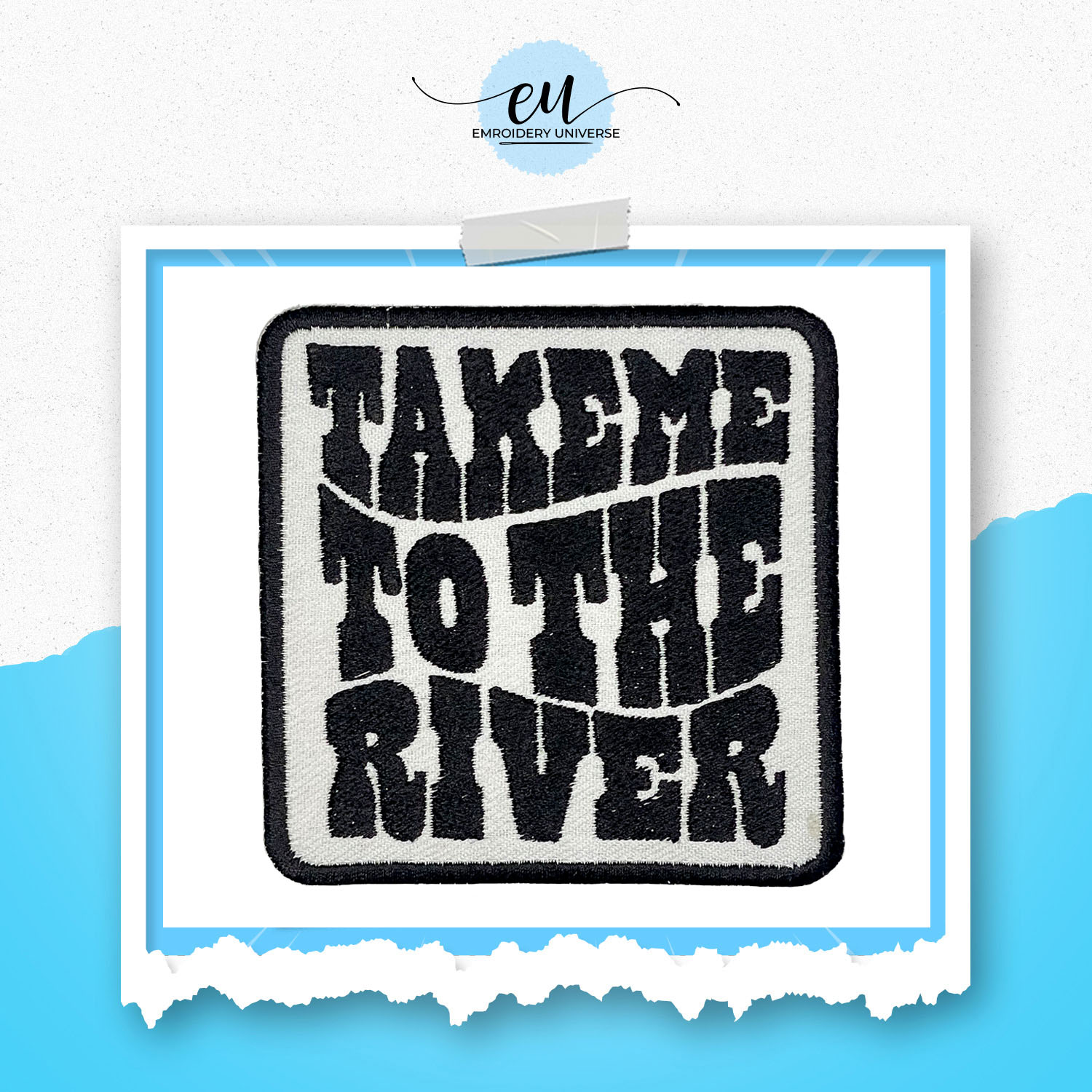 Take Me to the River Iron-On Patch – 30 Pcs