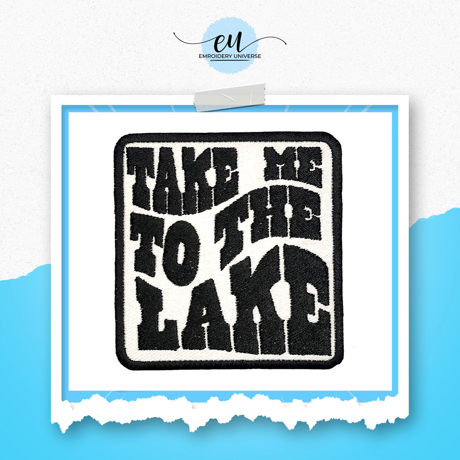 Take Me to the Lake Iron-On Patch – 30 Pcs